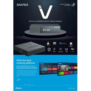 Xsarius Sniper V Full HD 1080 PremiumTV 2 Linux OTT Mediastreamer