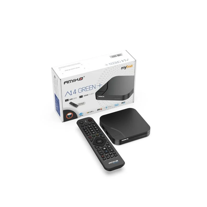 Amiko A14 Green+ Streaming Box 4K UHD